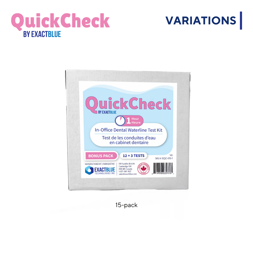 ExactBlue Quick Check - 1 Hour In-Office Dental Waterline Test Kit