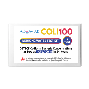 AquaVial COLI100 Drinking Water Test Kit- single pack