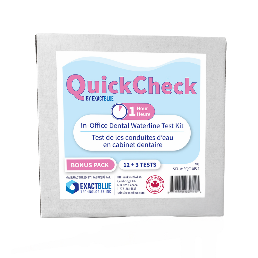 ExactBlue Quick Check - 1 Hour In-Office Dental Waterline Test Kit