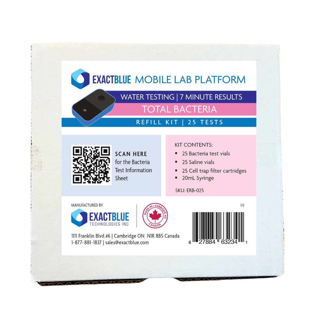 ExactBlue Mobile Lab Platform - Total Bacteria Water Testing Refill Kit