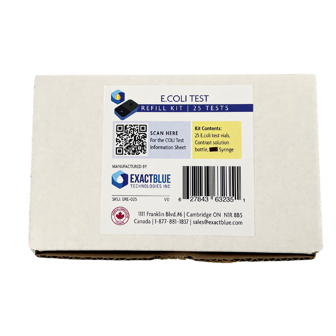 ExactBlue Mobile Lab Platform - E. Coli Water Testing Refill Kit
