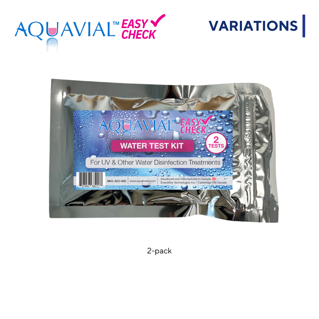 AquaVial Easy Check - Water Test Kit for UV & Other Disinfection Treatments