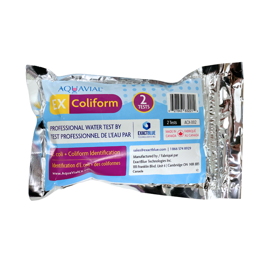 AquaVial EX - 7 Hours Total Coliform Professional Water Test Kit