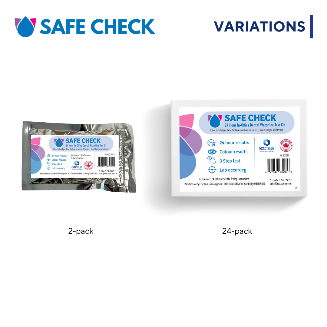 AquaVial Safe Check - 24 Hour In-Office Dental Waterline Test Kit